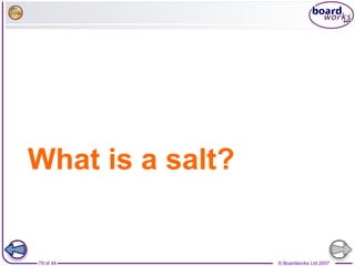 © Boardworks Ltd 200779 of 44
What is a salt?
 