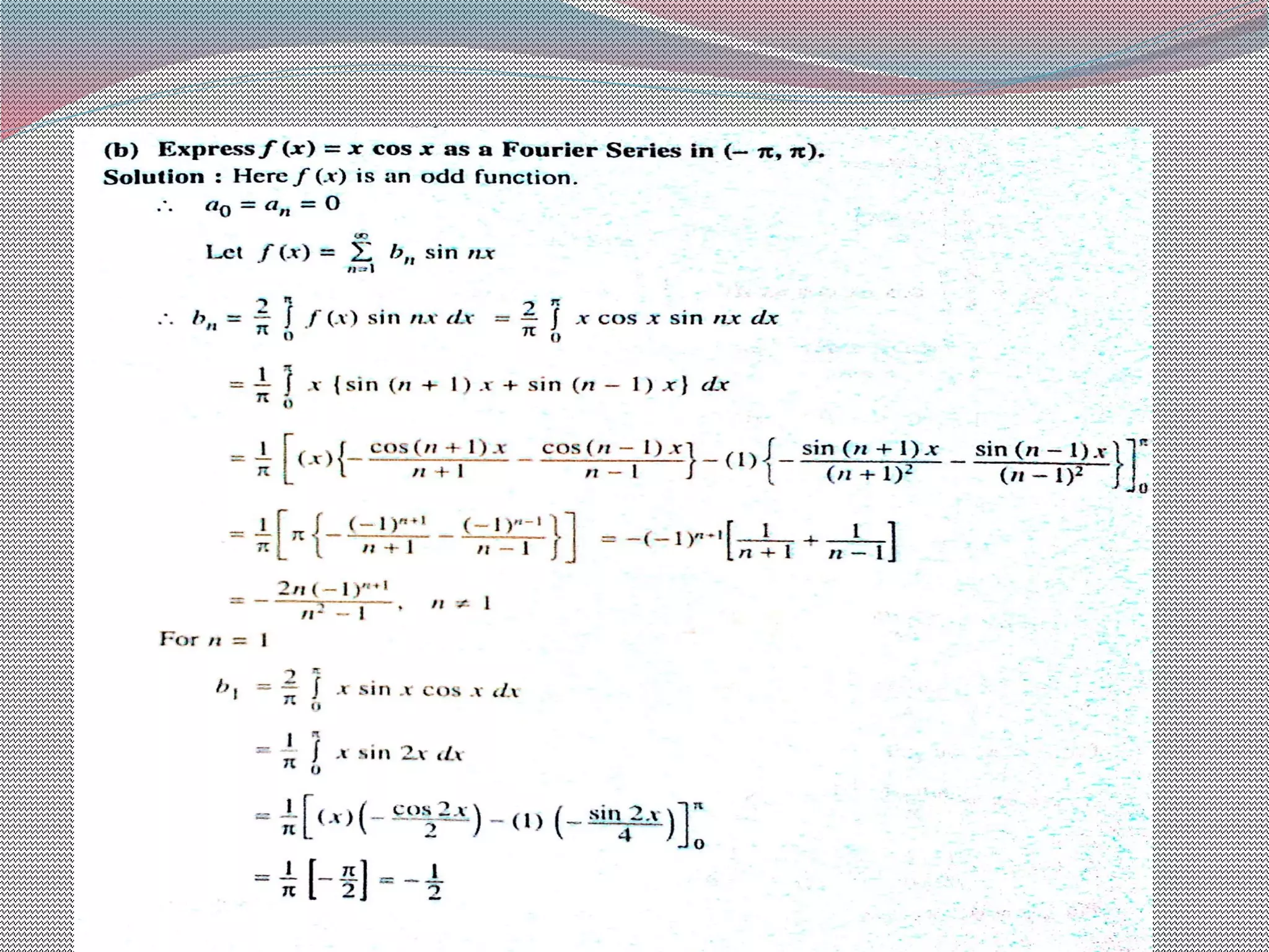 aem : Fourier series of Even and Odd Function | PPT