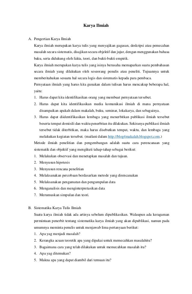 11 Rangkuman Karya Ilmiah