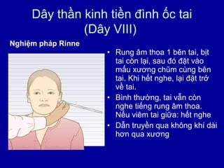 Khám 12 đôi dây thần kinh sọ | PPT