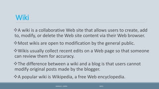 11. types of web sites | PPT
