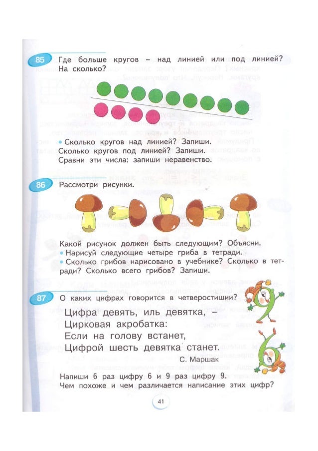Учебник математика 1 класс Аргинская Бененсон часть 1 2 читать онлайн