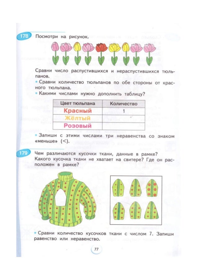 Учебник математика 1 класс Аргинская Бененсон часть 1 2 читать онлайн