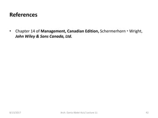 References
• Chapter 14 of Management, Canadian Edition, Schermerhorn  Wright,
John Wiley & Sons Canada, Ltd.
8/13/2017 A...