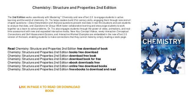 Chemistry: Structure and Properties 2nd Edition freebook downloads