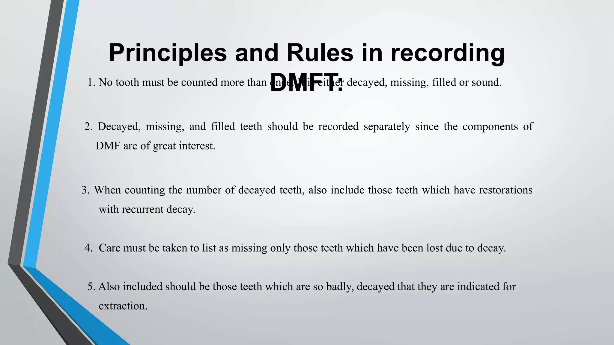 DENTAL CARIES - INDICES | PPTX