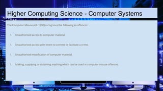 11. cs sr p - computer misuse act 1990 | PPTX | Crime & Harmful Acts to ...