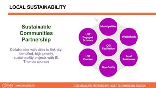 LOCAL SUSTAINABILITY
Sustainable
Communities
Partnership
Collaborates with cities to link city-
identified, high-priority,...