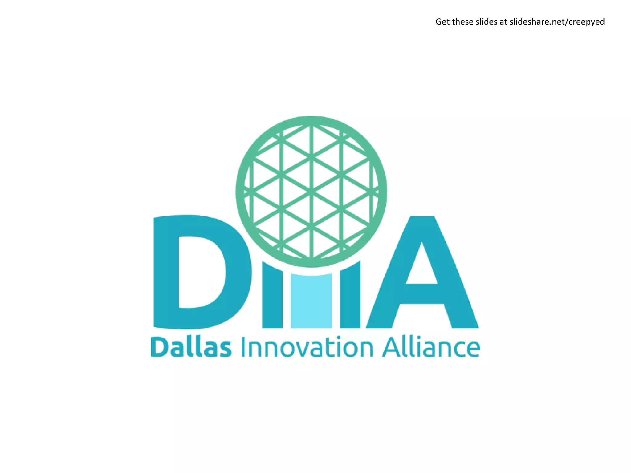 AT&T Hackathon – Dallas Get these slides at slideshare.net/creepyed
 