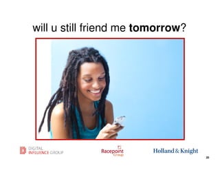will u still friend me tomorrow?




                             20
                                   20
 