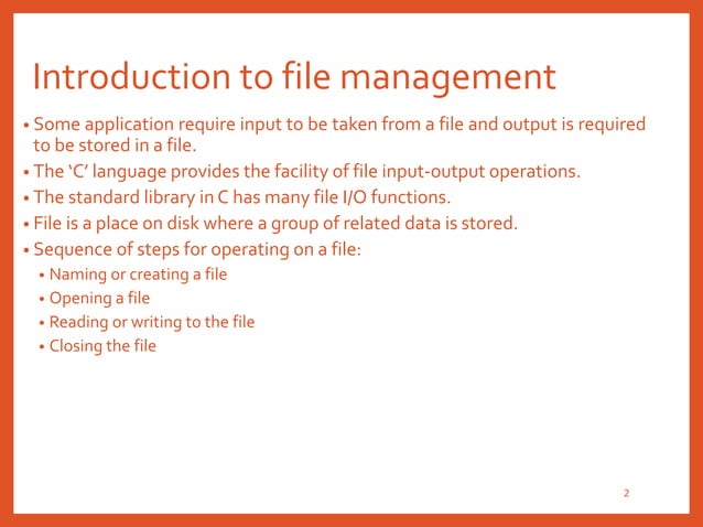 File management | PPT