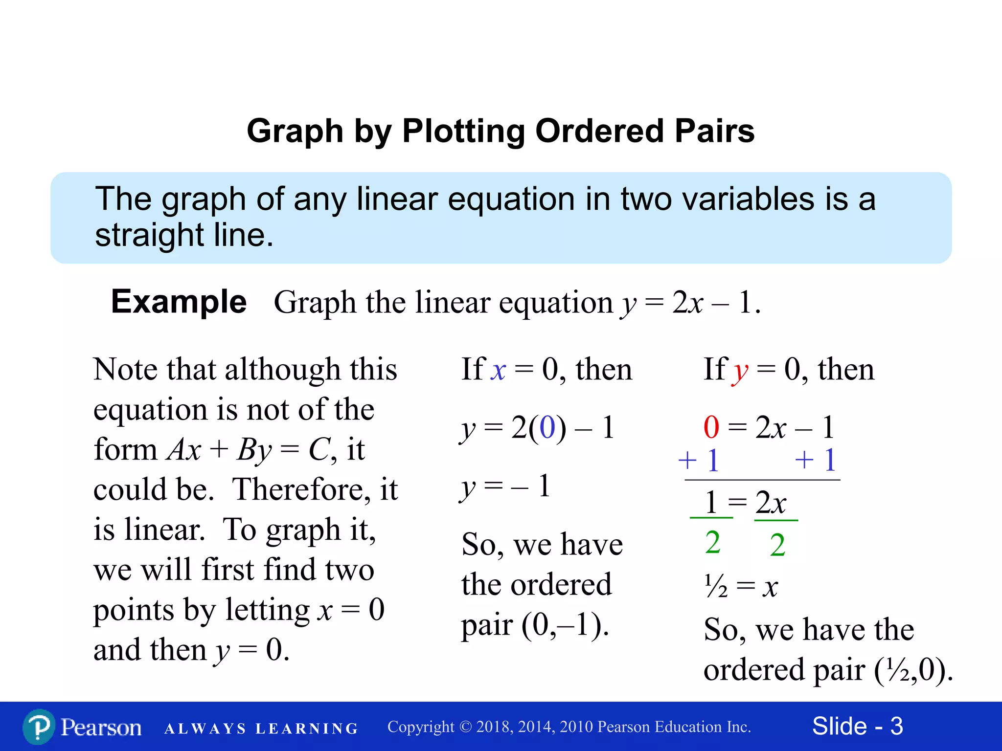 11.2 graphing linear equations in two variables | PPTX | Physics | Science