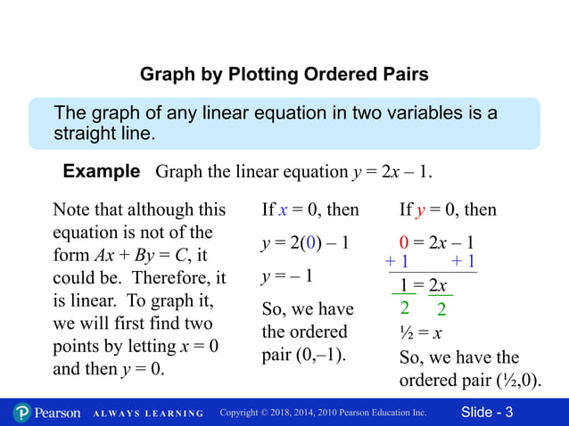 11.2 graphing linear equations in two variables | PPTX | Physics | Science