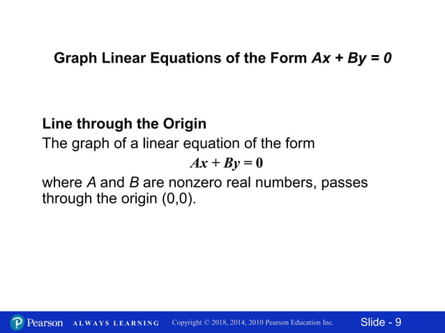 11.2 graphing linear equations in two variables | PPTX | Physics | Science