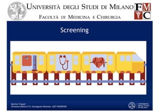 Screening
Martino Trapani
Direzione Medica P.O. Garbagnate Milanese –ASST RHODENSE
 
