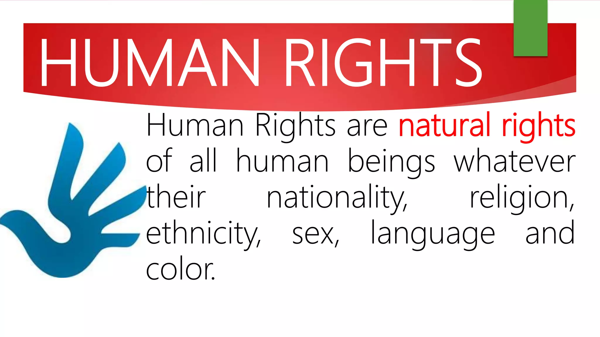 Human Rights, Dignity and the Common Good | PPTX