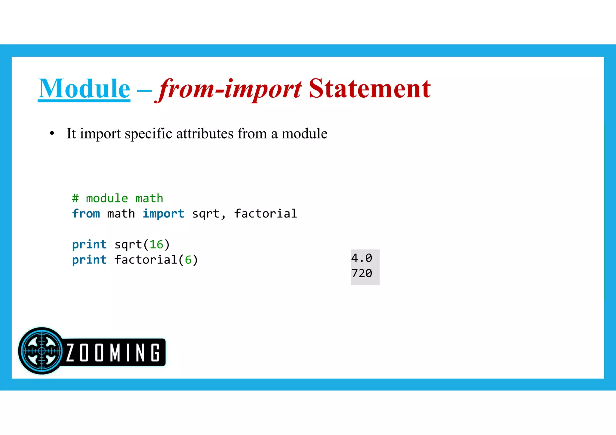 Python Modules | PPT