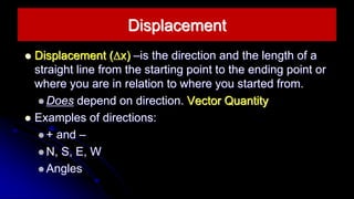 11-1 Distance and Displacement with on same slide.pptx