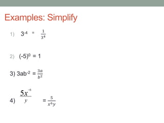exponent properties | PPT