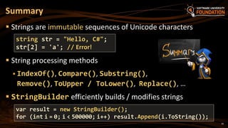 13 Strings and Text Processing | PPTX