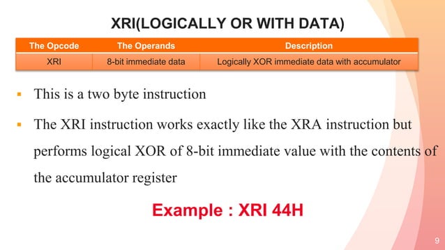 LOGICAL OPERATIONS IN 8085 MICROPROCESSOR | PPT