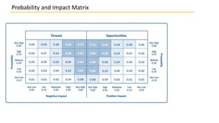 Probability and Impact Matrix
 