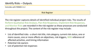 @ Risk Output 11.2 Identify Risks | PPTX