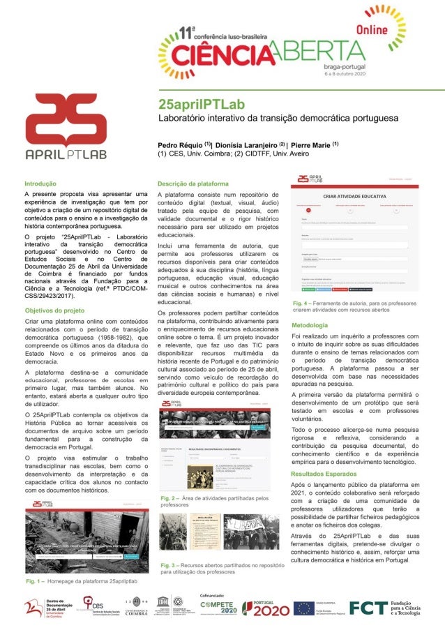 25AprilPTLab – Laboratório interativo da transição democrática portuguesa