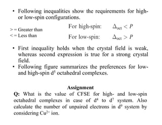 Crystal Field Theory (CFT) | PDF