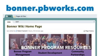 bonner.pbworks.com
 