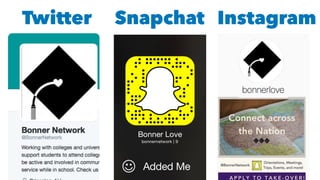 Twitter Snapchat Instagram
 