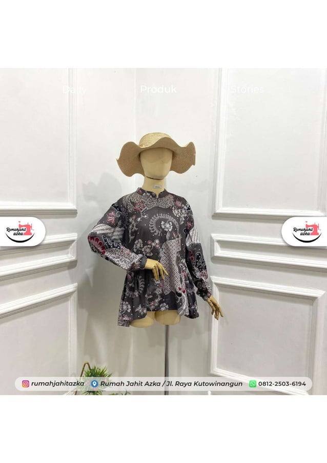 COUPLE KEKINIAN! WA 081225036194, Jahit Baju Batik Couple Pasangan by