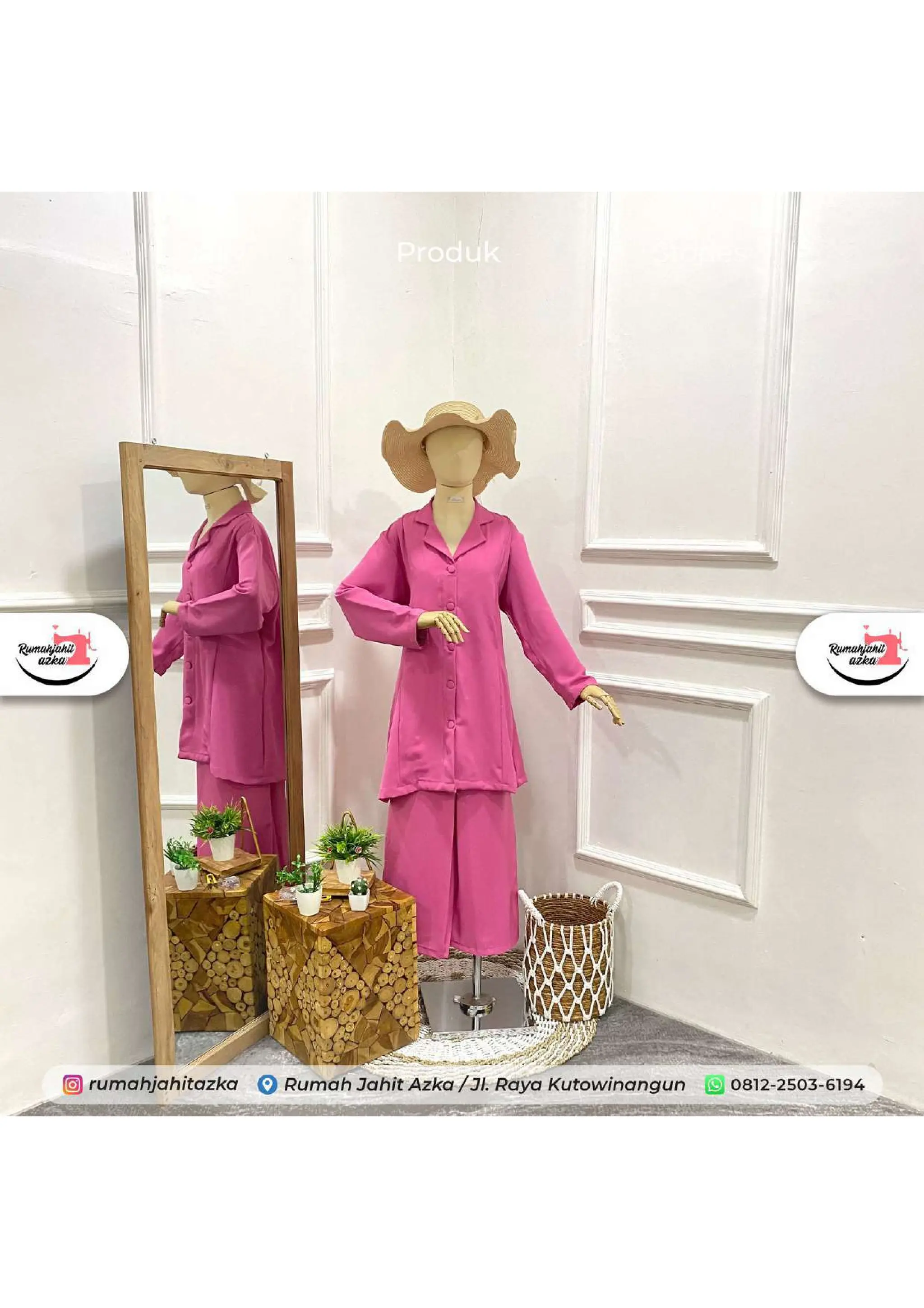 Azka SEMUA BISA! WA 081225036194, Setelan Kerja Wanita Model Tunik by Rumah ...
