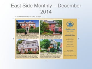 East Side Monthly – December 
2014 
 