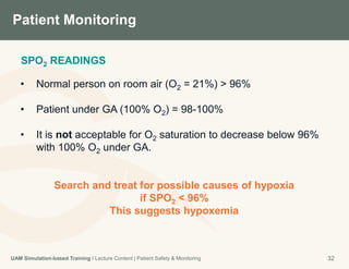Patient Safety & Monitoring during Anesthesia | PPTX