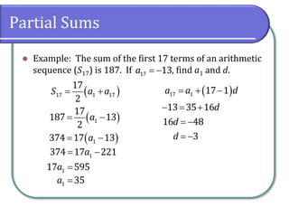 11.2 Arithmetic Sequences and Series | PDF