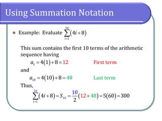 11.2 Arithmetic Sequences and Series | PDF