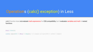CSS Less framework overview, Pros and Cons | PPT