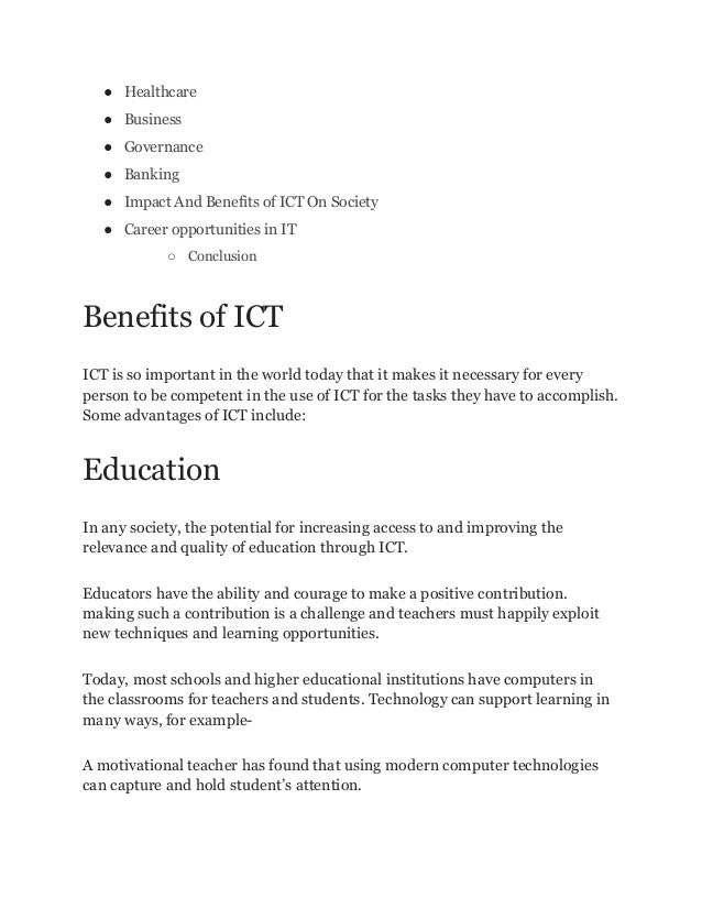 Benefits of ICT in 7 different sectors Edifyclue.pdf