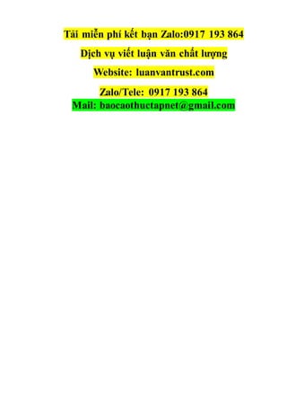 Mô hình chất lượng dịch vụ trong bán lẻ  TS Đào Xuân Khương