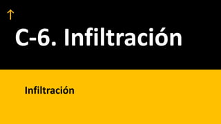 C-6. Infiltración
Infiltración
 