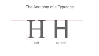 The Anatomy of a Typeface
 