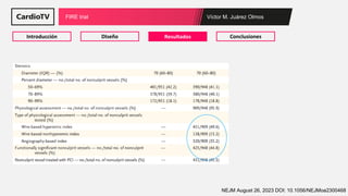 Víctor M. Juárez Olmos
FIRE trial
Introducción Conclusiones
DIseño Resultados
NEJM August 26, 2023 DOI: 10.1056/NEJMoa2300468
 