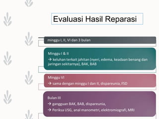 Evaluasi Hasil Reparasi
 