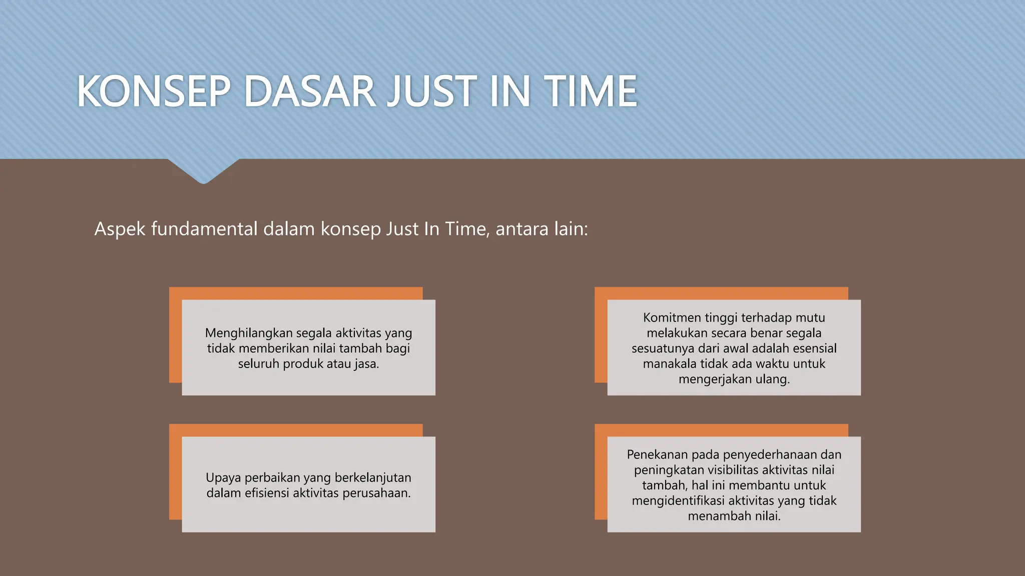 Materi Metode Just in time Manajemen Operasional | PPTX
