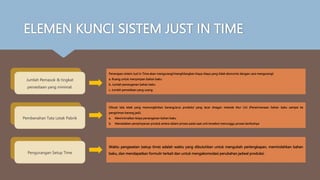 Materi Metode Just in time Manajemen Operasional | PPTX