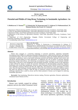 Potential and Pitfalls of Using Drone Technology in Sustainable ...