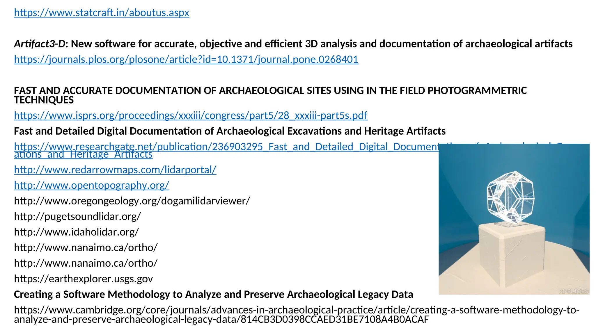 Artifact Registration Methods Types and Methods of Documentation (Archaeological Sites and ...