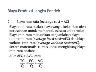 Biaya Variabel Rata Rata 11. Biaya Produksi untuk perguruan tinggi.ppt