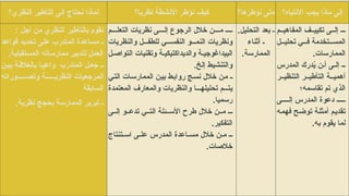 ‫النظري؟‬ ‫التأطير‬ ‫إلى‬ ‫نحتاج‬ ‫لماذا‬ ‫نظريا؟‬ ‫األنشطة‬ ‫نؤطر‬ ‫كيف‬ ‫نؤطرها؟‬ ‫متى‬ ‫االنتباه؟‬ ‫يجب‬ ‫ماذا‬ ‫إلى‬
: ‫أجل‬ ‫من‬ ‫النظري‬ ‫بالتأطير‬ ‫نقوم‬
‫اعدة‬l‫س‬‫م‬ ‫ـ‬
‫المتدرب‬
‫د‬l‫ع‬‫قوا‬ ‫د‬l‫ي‬‫تحد‬ ‫ى‬l‫ل‬‫ع‬
.‫المستقبلية‬ ‫ممارساته‬ ‫لتدبير‬ ‫العمل‬
‫ل‬l‫جع‬ ‫ـ‬
‫المتدرب‬
‫ن‬l‫بي‬ ‫ة‬l‫بالعالق‬ ‫ا‬l‫واعي‬
‫وراته‬llllll‫وتص‬ ‫ة‬llllll‫النظري‬ ‫المرجعيات‬
‫السابقة‬
.‫نظرية‬ ‫بحجج‬ ‫الممارسة‬ ‫تبرير‬ ‫ـ‬
‫م‬llll‫التعل‬ ‫نظريات‬ ‫ى‬llll‫إل‬ ‫الرجوع‬ ‫خالل‬ ‫ن‬llll‫م‬ ‫ـ‬
‫والنظريات‬ ‫ل‬lll‫للطف‬ ‫ي‬lll‫النفس‬ ‫و‬lll‫النم‬ ‫ونظريات‬
‫ل‬l‫التواص‬ ‫وتقنيات‬ ‫ة‬l‫والديداكتيكي‬ ‫ة‬l‫البيداغوجي‬
.‫إلخ‬ ‫والتنشيط‬
‫ي‬l‫ت‬‫ال‬ ‫ات‬l‫س‬‫الممار‬ ‫ن‬l‫ي‬‫ب‬ ‫ط‬l‫ب‬‫روا‬ ‫ج‬l‫س‬‫ن‬ ‫خالل‬ ‫ن‬l‫م‬ ‫ـ‬
‫المعتمدة‬ ‫والمعارف‬ ‫والنظريات‬ ‫ا‬lll‫تحليله‬ ‫م‬lll‫يت‬
.‫رسميا‬
‫ى‬ll‫إل‬ ‫و‬ll‫تدع‬ ‫ي‬ll‫الت‬ ‫ئلة‬ll‫األس‬ ‫طرح‬ ‫خالل‬ ‫ن‬ll‫م‬ ‫ـ‬
.‫التفكير‬
‫تنتاج‬ll‫اس‬ ‫ى‬ll‫عل‬ ‫المدرس‬ ‫اعدة‬ll‫مس‬ ‫خالل‬ ‫ن‬ll‫م‬ ‫ـ‬
.‫خالصات‬
.‫التحليل‬ ‫بعد‬ ‫ـ‬
‫أثناء‬ ‫ـ‬
.‫الممارسة‬
‫م‬ll‫المفاهي‬ ‫ف‬ll‫تكيي‬ ‫ى‬ll‫إل‬ ‫ـ‬
‫ل‬lll‫تحلي‬ ‫ي‬lll‫ف‬ ‫تخدمة‬lll‫المس‬
.‫الممارسات‬
‫المدرس‬ ‫درك‬ُ
‫ي‬ ‫ن‬ll‫أ‬ ‫ى‬ll‫إل‬ ‫ـ‬
‫ر‬ll‫التنظي‬ ‫ر‬ll‫التأطي‬ ‫ة‬ll‫أهمي‬
‫تقاسمه؛‬ ‫تم‬ ‫الذي‬
‫ى‬lllll‫إل‬ ‫المدرس‬ ‫دعوة‬ ‫ـ‬
‫ه‬l‫م‬‫فه‬ ‫ح‬l‫ض‬‫تو‬ ‫ة‬l‫ل‬‫أمث‬ ‫م‬l‫ي‬‫تقد‬
.‫به‬ ‫يقوم‬ ‫لما‬
 